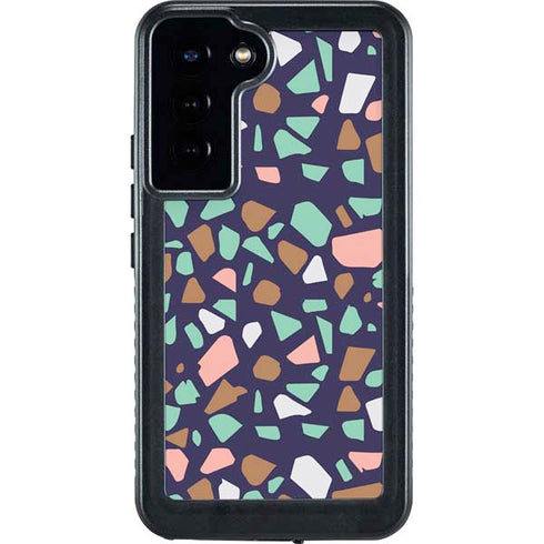 Midnight Terrazzo Galaxy S24 Plus Waterproof Case