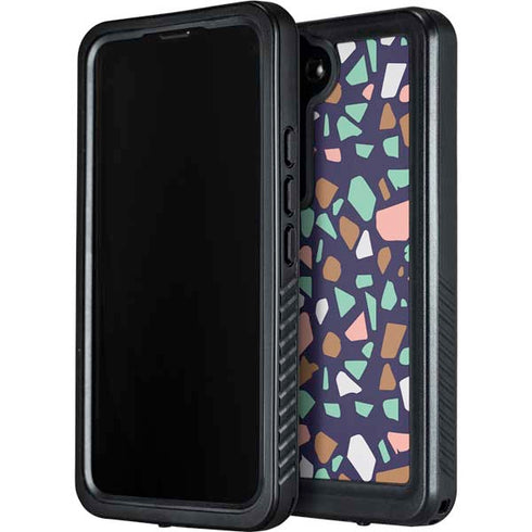 Midnight Terrazzo Galaxy S24 Plus Waterproof Case