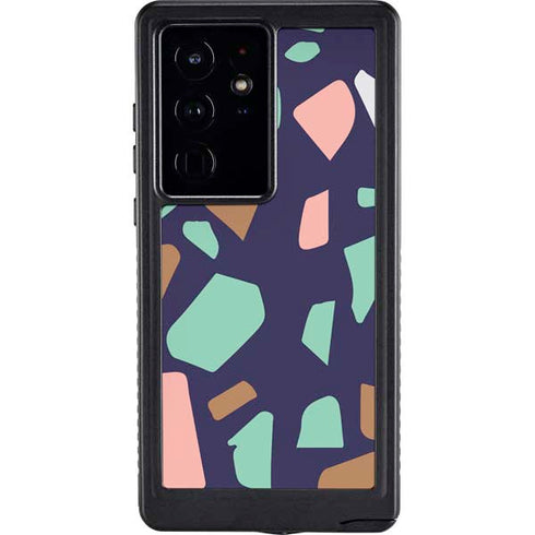 Midnight Terrazzo Galaxy S24 Ultra Waterproof Case