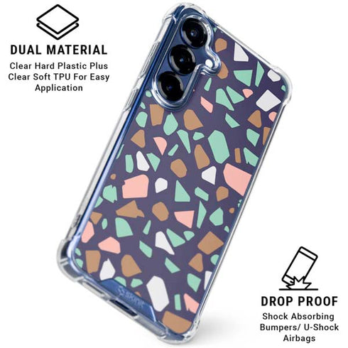 Midnight Terrazzo Galaxy S25 Plus Clear Case