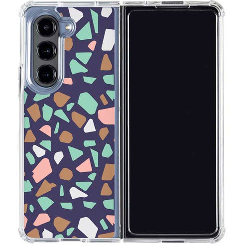 Midnight Terrazzo Galaxy Z Fold5 5G Clear Case