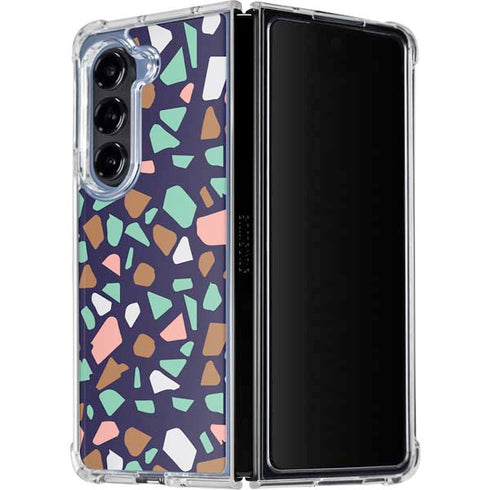 Midnight Terrazzo Galaxy Z Fold5 5G Clear Case