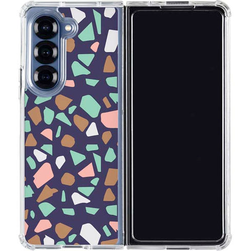 Midnight Terrazzo Galaxy Z Fold6 Clear Case