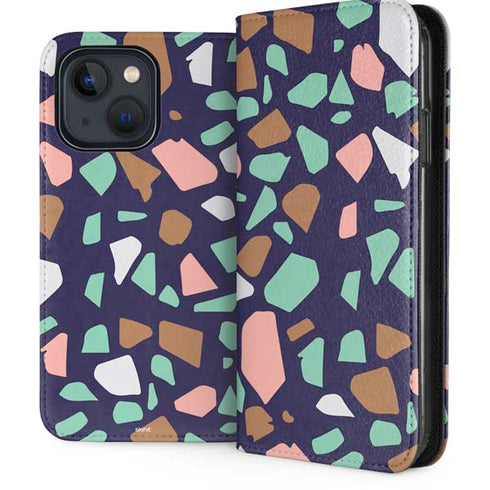 Midnight Terrazzo iPhone 14 Folio Case