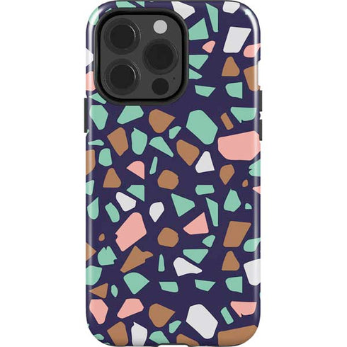 Midnight Terrazzo iPhone 15 Pro Impact Case