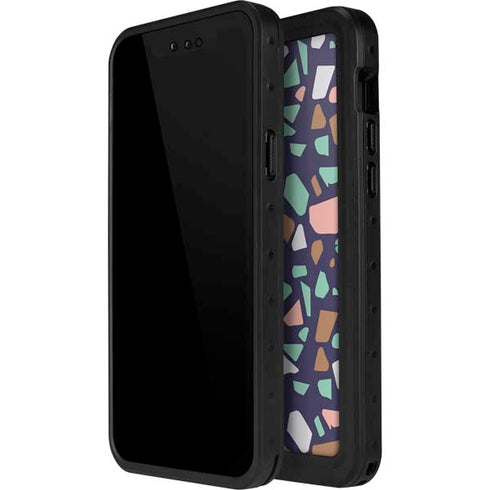 Midnight Terrazzo iPhone 15 Pro Waterproof Case
