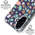 Midnight Terrazzo iPhone 16 Plus Clear Case