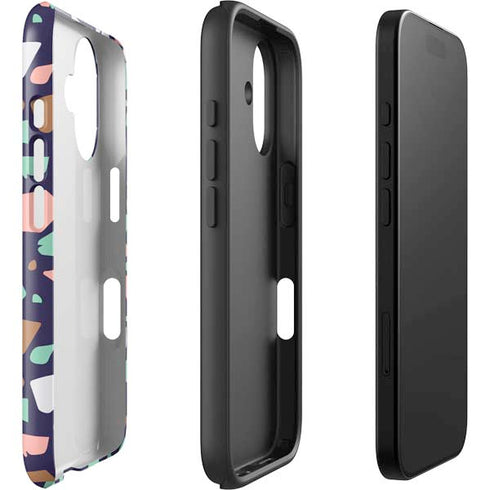 Midnight Terrazzo iPhone 16 Plus Impact Case