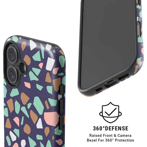 Midnight Terrazzo iPhone 16 Plus Magsafe Impact Case