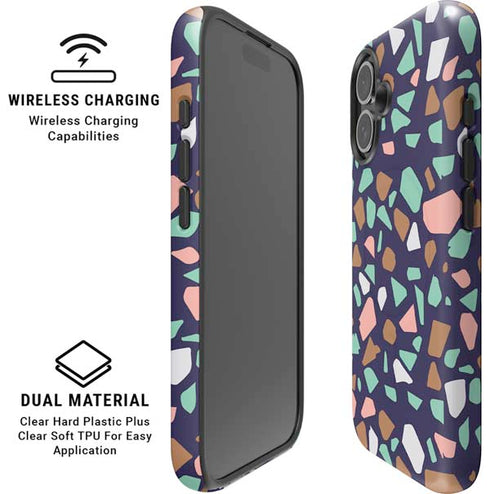 Midnight Terrazzo iPhone 16 Plus Magsafe Impact Case