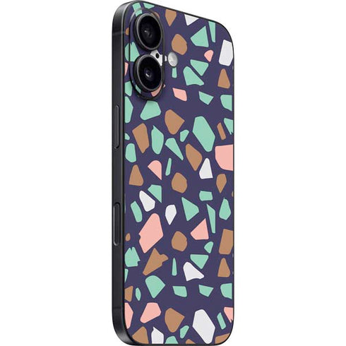 Midnight Terrazzo iPhone 16 Plus Skin