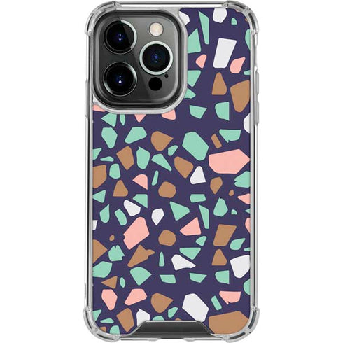 Midnight Terrazzo iPhone 16 Pro Clear Case