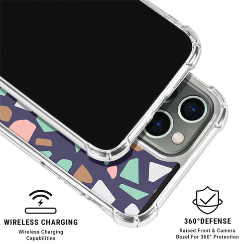 Midnight Terrazzo iPhone 16 Pro Clear Case