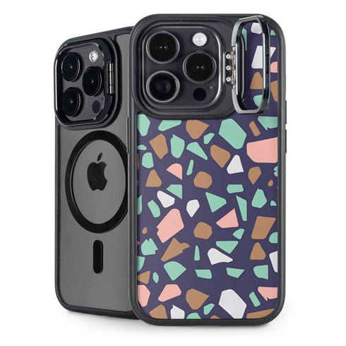Midnight Terrazzo iPhone 16 Pro Kickstand Case