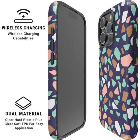 Midnight Terrazzo iPhone 16 Pro Max Magsafe Impact Case