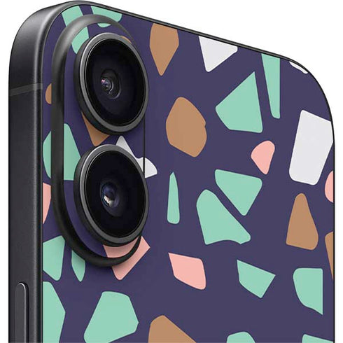 Midnight Terrazzo iPhone 16 Skin