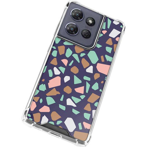 Midnight Terrazzo Moto G 5G (2025) Clear Case