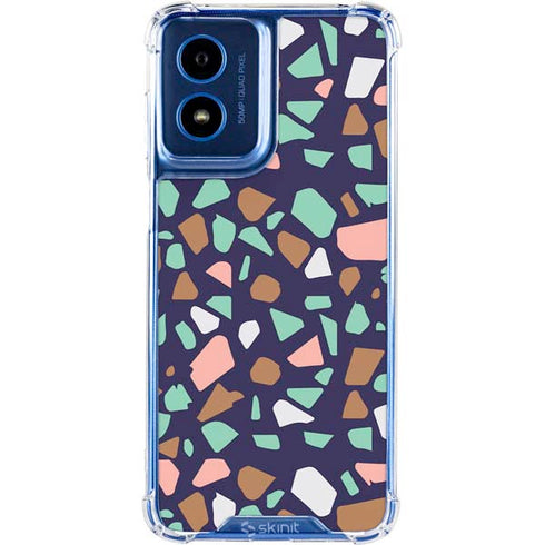 Midnight Terrazzo Moto G Play 4G (2024) Clear Case