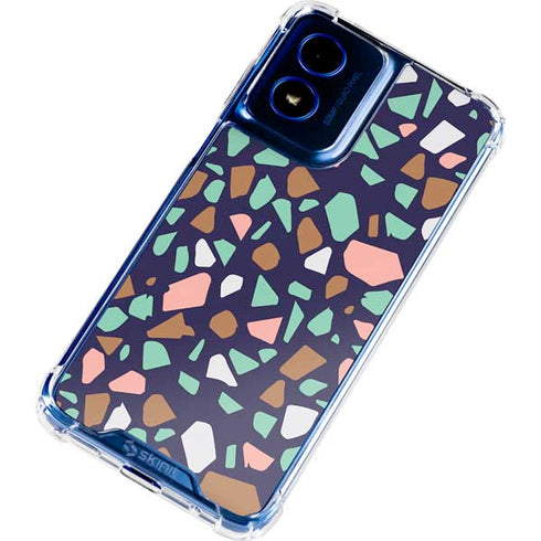 Midnight Terrazzo Moto G Play 4G (2024) Clear Case