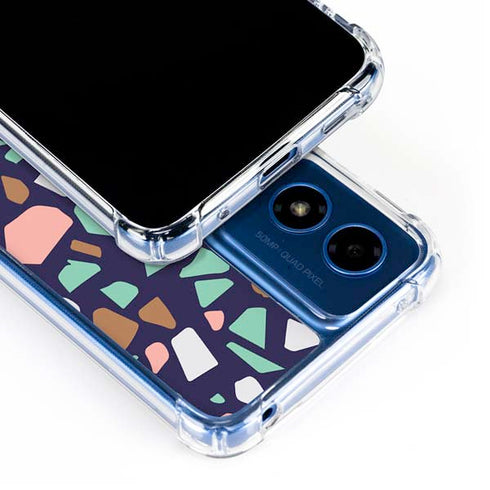 Midnight Terrazzo Moto G Play 4G (2024) Clear Case