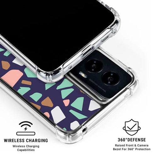 Midnight Terrazzo Moto G Power 5G (2024) Clear Case