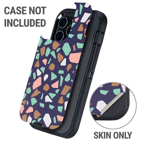Midnight Terrazzo Otterbox Defender iPhone Skin