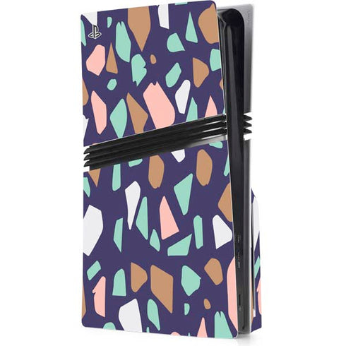 Midnight Terrazzo PS5 Pro Disk Console Skin
