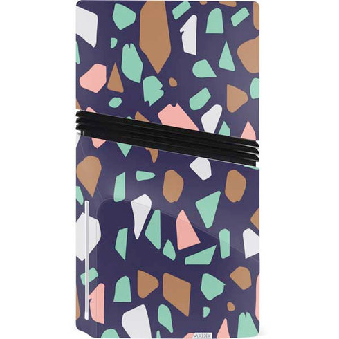 Midnight Terrazzo PS5 Pro Disk Console Skin