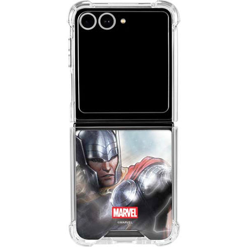 Marvel Thor Mighty Thor Galaxy Z Flip7 Clear Case