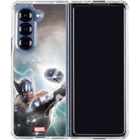 Marvel Thor Mighty Thor Galaxy Z Fold7 Clear Case