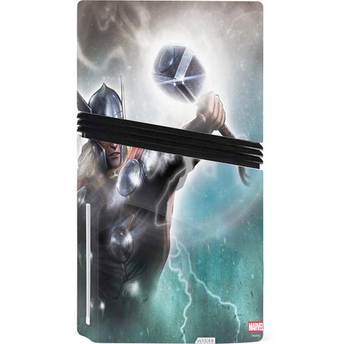 Marvel Thor Mighty Thor PS5 Pro Disk Console Skin