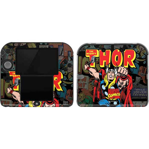 Marvel Classic Comics The Mighty Thor Vintage Nintendo 2DS Skin