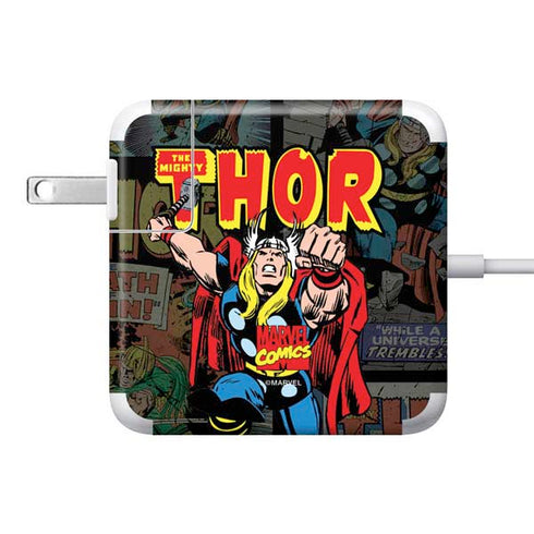 Marvel Classic Comics The Mighty Thor Vintage 85W Power Adapter (15 and 17 inch MacBook Pro Charger) Skin