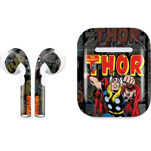Marvel Classic Comics The Mighty Thor Vintage Apple AirPods Skin