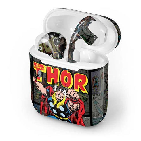 Marvel Classic Comics The Mighty Thor Vintage Apple AirPods Skin