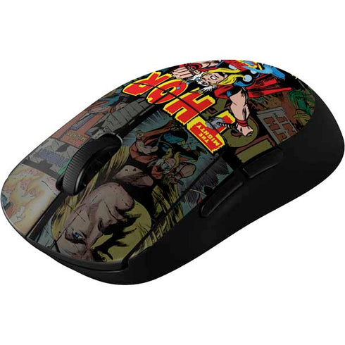 Marvel Classic Comics The Mighty Thor Vintage G Pro Wireless Gaming Mouse Skin