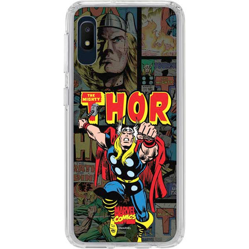 Marvel Classic Comics The Mighty Thor Vintage Galaxy A10e Clear Case