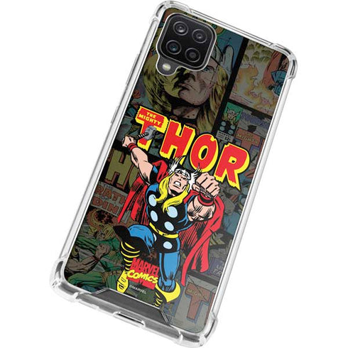 Marvel Classic Comics The Mighty Thor Vintage Galaxy A12 Clear Case