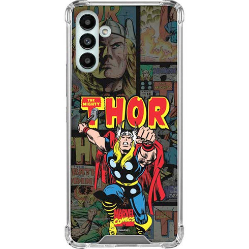 Marvel Classic Comics The Mighty Thor Vintage Galaxy A13 5G Clear Case