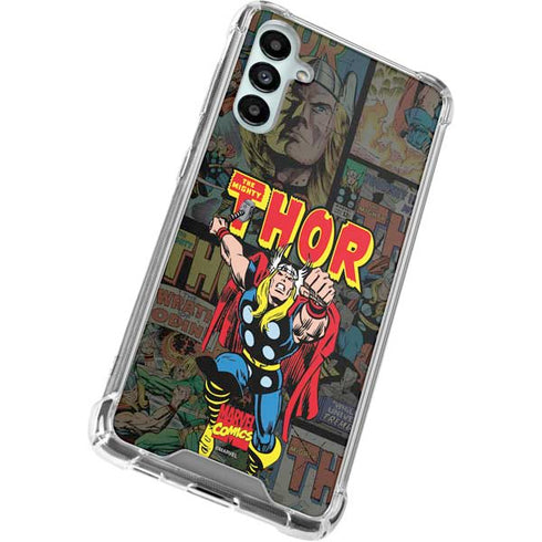 Marvel Classic Comics The Mighty Thor Vintage Galaxy A14 5G Clear Case