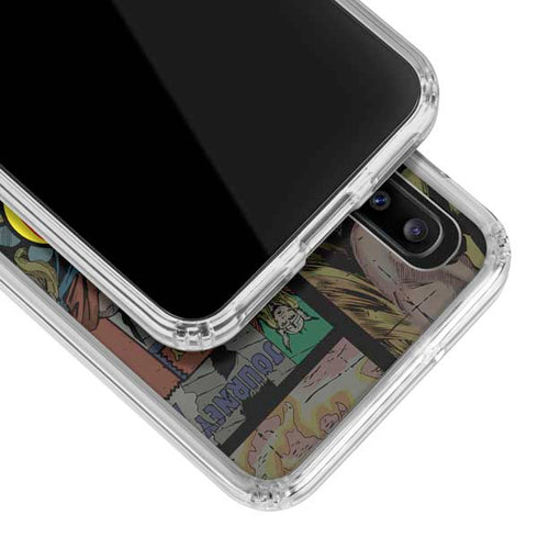 Marvel Classic Comics The Mighty Thor Vintage Galaxy A20 Clear Case