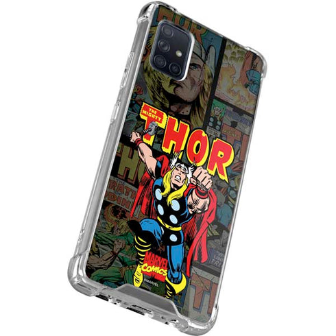 Marvel Classic Comics The Mighty Thor Vintage Galaxy A51 5G Clear Case