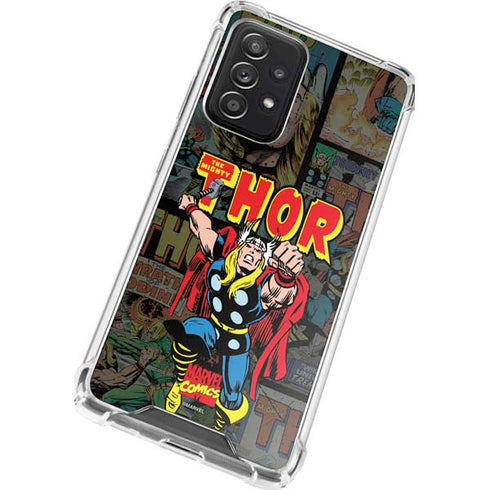 Marvel Classic Comics The Mighty Thor Vintage Galaxy A52 5G Clear Case
