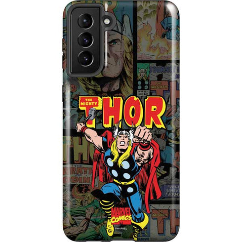 Marvel Classic Comics The Mighty Thor Vintage Galaxy S21 Plus 5G Pro Case