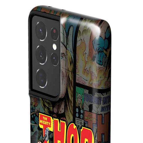 Marvel Classic Comics The Mighty Thor Vintage Galaxy S21 Ultra 5G Pro Case