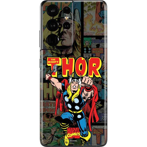 Marvel Classic Comics The Mighty Thor Vintage Galaxy S21 Ultra 5G Skin