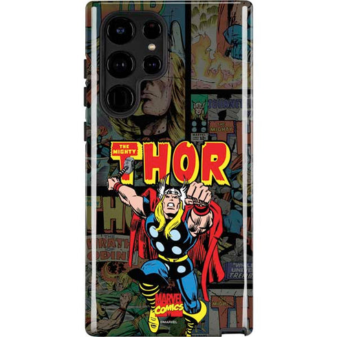Marvel Classic Comics The Mighty Thor Vintage Galaxy S22 Ultra Pro Case