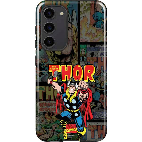 Marvel Classic Comics The Mighty Thor Vintage Galaxy S23 Plus Pro Case