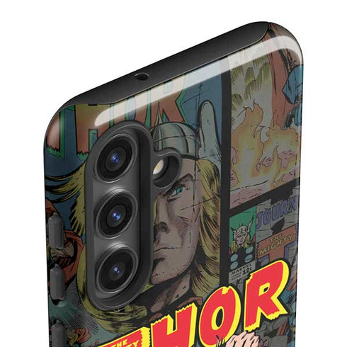 Marvel Classic Comics The Mighty Thor Vintage Galaxy S24 Impact Case