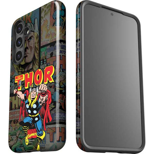 Marvel Classic Comics The Mighty Thor Vintage Galaxy S24 Plus Impact Case